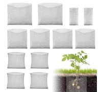 12 Pièces Paniers de Plantation Anti-Campagnol Panier de Protection en Acier Inoxydable Grille Métallique pour la Protection des Végétauxde Fleursde Légumes Protection Racine