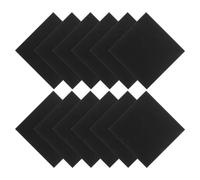 12 Pièces Panneaux Muraux en Feutre Acoustiques Noirs | Assemblage Modulaire, Pose Simple, du Bruit, pour Petits Studios et Bureaux, Usage Résidentiel