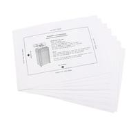 12 Pièces Papier Huilé Portable pour Broyeur Papier, Blanc
