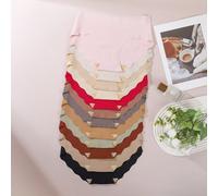 12 pièces/paquet - Culottes de bikini minimalistes, confortables, douces et soyeuses, respirantes, de couleur unie et imprimées. Tissu hypoallergénique, séchage rapide, ourlet ondulé L,M,S,XLBlocs de
