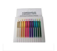 12 pièces/paquet fournitures de fête d'anniversaire bougies de gâteau de mariage flammes sûres Dessert décoration flamme colorée bougie multicolore СвечаUn design intelligent