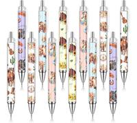 12 Pièces Parure De Stylos À Bille Avec Motif Cheval Ensemble Stylo À Bille Rétractable Stylo À Bille De Dessin Animé Pour Noël Cadeau Pour Fête Des Enseignants Amoureux Chevaux