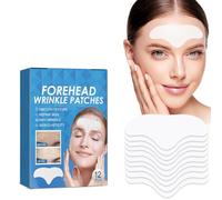 12 Pièces Patch Anti-Rides pour le Front, Patch Facial Anti-Rides avec Collagène, Réduit efficacement les Rides, Rend la Peau Plus Lisse, a un Effet Liftant, Raffermit la Peau