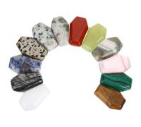12 Pièces Pendentif Cercueil en Pierre, pour Bijoux | Pierre Élégante, Format Petit et Léger, Usage Hôtel ou Étude, Facile à Emporter, Décoratif Couleur Aléatoire