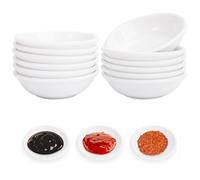 12 Pièces Petit Bols à Sauce,7.2x2 cm Bols à Sauce Soja Blanc,Mini Bols à Trempette,Coupelle Aperitif,Bols à Tapas et Sauces,Bols à Sauce Sushi pour Ketchup,Confiture,Sauce Barbecue,épices,Garnitures