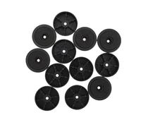 12 Pièces Pieds D’Isolation Argenté en Plastique, pour Amplificateur | Coussinets de Base Mousse Dessous, Ressorts Inclus, de Résonance, pour Subwoofer et Scène