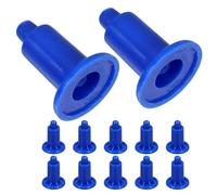 12 Pièces Pieds de Balance Antidérapants en Plastique | Support de Plateau de Pesée, Installation sans Outil, Surface Lisse Bleue, Usage Maison et Magasin