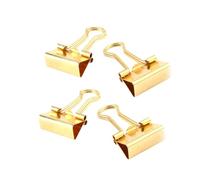 12 Pièces Pince à Reliure Métallique Or 19mm pour Documents | Fermeture Temporaire, Alternative aux Agrafes, pour Cahiers et Dossiers, Usage Maison et École