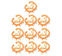 12 Pièces Pince de Sevrage pour Veau et Bovin, Plastique Orange | Surface Lisse, Usage en Cour et Extérieur, pour Éleveur de Bétail, Limite des Jeunes