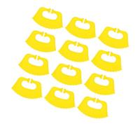 12 Pièces Pince Nasale en Plastique Pp, Sevrage Doux, Contrôle | Réutilisable, Design Ergonomique à Épine, pour Nez Bovins, Ranchs et Étables, Couleur Jaune