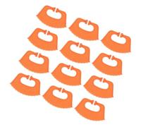 12 Pièces Pince-nez Anti- pour Veaux en PP Orange, Sevrage Bovin à Ferme | Conception à Épines et Clip, Réutilisable Pendant la Période de Sevrage, Aide à Gestion du Troupeau