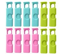 12 Pièces Pince Sachet Alimentaire Attaches pour Sacs, Pince Alimentaire Sachet en Plastique Réutilisables, pour sachets, sacs et sacs de congélation, pour emballer Les friandises et Les Snacks