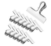 12 Pièces Pince Sachet Alimentaire, Fermeture Sachet Alimentaire 7,6 cm, Pince Sachet Acier Inoxydable Clips, pour Emballage Cuisine Bonbons Snack
