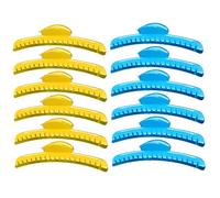 12 pièces pinces à cheveux pour femmes style, pointe en aluminium pinces à cheveux ondulées de modélisation en métal adaptées la maison et l'extérieur