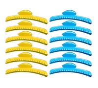 12 pièces pinces à cheveux pour femmes style, pointe en aluminium pinces à cheveux ondulées de modélisation en métal adaptées la maison et l'extérieur long