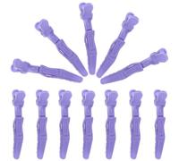 12 Pièces Pinces à Cheveux pour Sections, Grandes Coiffure | Plastique Pourpre, Facile, Maintien Ferme sans Marques, pour Lavage du Visage et Bricolage Maison
