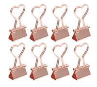 12 Pièces Pinces à Reliure Métalliques Petites Clips Documents | Métal Poli, Maintien Ferme et Finition Brillante, pour Bureau, Étude, et Carnets