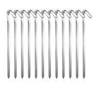 12 Pièces Piquets de Tente,18 cm Sardines de Fixation Sol Piquets de Fixation en Alliage d'aluminium pour Le Camping et l'extérieur Pique-Nique Randonnée Pêche