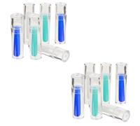 12 Pièces Piston pour Lentilles de Contact Rigides, Tige Creuse | Insertion et Retrait sans Rayures, Embout Micro-concave, Boîte de Rangement Incluse
