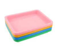12 Pièces Plateau de Peinture Aquarelle Rectangulaire A5 | Portable, Réutilisable et Facile à Nettoyer, Surface Spacieuse pour Mélanger les Couleurs, Classes Maternelles