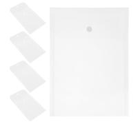 12 Pièces Pochette Documents A5 Transparente Bouton, Dossier | Pochette Dossier Claire, Grosse Poche Intérieure, Rangement Trié, pour Étudiants et Agents Immobiliers