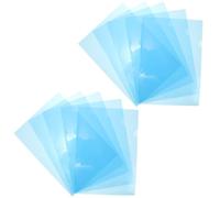 12 Pièces Pochette Transparente en Plastique A4 Type L Bleue | Protection Légère des Papiers, Format A4, Ouverture Latérale Pratique, pour Contrats et Déplacements Professionnels