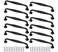 12 Pièces Poignee de Meuble Cuisine 128MM Cuisine Armoire Porte Poignées Alliage d'aluminium Poignée de Porte de Placard Boutons Poignées Armoire avec 24pcs Vis pour Tiroirs, Armoires, Placard