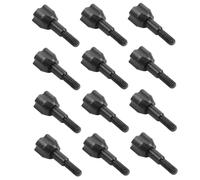 12 pièces Pointes de flèche de tir à l'arc en métal têtes flèche souche avec étui