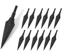 12 Pièces Pointes De Flèches 125/150 Grains Pointes Larges Tir À L'arc Pointes Métalliques Fixes Pour Flèches Flèches Arbalète Flèches Arbalète Cible Chasse.[B1444]