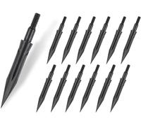 12 Pièces Pointes De Flèches 125/150 Grains Pointes Larges Tir À L'arc Pointes Métalliques Fixes Pour Flèches Flèches Arbalète Flèches Arbalète Cible Chasse.[B1446]