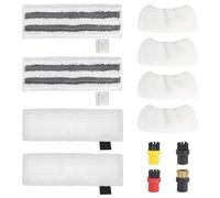 12 Pièces Pour Karcher Nettoyeur Vapeur Accessoires, Bonnettes Microfibre, Pour Karcher Easyfix Sc1 Sc2 Sc3 Sc4 Sc5