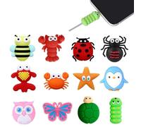 12 Pièces Protecteur de Câble, Protecteur de Ligne de Données pour Animaux, Animal Bite Câble Protège, Protecteur de Câble Animaux, pour la Protection Contre la Rupture du Câble de Chargement USB