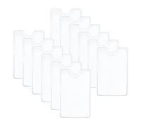 12 Pièces Protecteur de Carte, Etui Protection Bancaire Porte Transparent Imperméable et Antipoussière avec ouverture sur le dessus pour Cartes Autocollantes Porte-Permis de Stationnement(90x59mm)