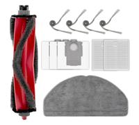 (12 pièces) Q7 M5+ Kit d’accessoires pièces de rechange Pour Roborock Q7 M5+/ Q7 L5+,1 Brosse Rotative, 4 Brosses Latérales, 2 Filtres HEPA, 3 Sacs à Poussière, 2 Lingettes De Nettoyage