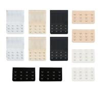 12 Pièces Rallonge Soutien Crochets 4 Crochets Extension Soutien Gorge Elastique Attache Soutien Gorge Dos Rallonge Attache Soutien Gorge Grossesse Noir Blanc Peau Claire