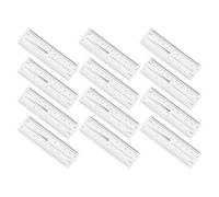 12 Pièces Règle à Ongles Réutilisable Transparente 4,2 Pouces | Mesure Précise en Plastique Léger, Marquages Clairs, pour Ongles et Formes, Pratique Salon et Entraînement
