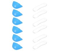 12 Pièces Remplisseur de Chaussure Trop Grosse, Mousse Pu | Bleu Ciel, Bout Rond, 6 Autocollants Lune, Découpe Diy, Usage Quotidien et Baskets
