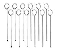 12 Pièces Repasser De Production Piquets De Tente,Sardines De Fixation,Pointu Sardines Camping 20 Cm De Longueur,pour Le Camping Et l'Extérieur Pique-Nique Randonnée Pêche Jardinage