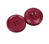 12 pièces résine 4 trous boutons accessoires de couture pour vêtements boutons décoratifs en plastique bricolage, Vin rouge, 30mm