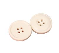 12 pièces résine 4 trous boutons accessoires de couture pour vêtements boutons décoratifs en plastique bricolage, Beige, 30mm