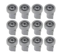 12 Pièces Roues de Lave-vaisselle Kit de Rouleaux de Panier Inférieur de Lave-vaisselle Rouleaux Universels de Panier à Couverts de Lave-vaisselle PP Pièces de Rechange de Panier
