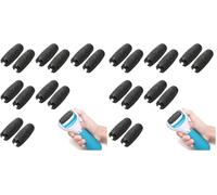 12 Pièces Rouleaux de Remplacement, Extra Rugueux Rouleau Pied Compatible avec Scholl Velvet Smooth, Recharge de Tête de Rouleau pour Pedicure Pied Electrique (Lot de 2)