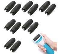 12 Pièces Rouleaux de Remplacement, Extra Rugueux Rouleau Pied Compatible avec Scholl Velvet Smooth, Recharge de Tête de Rouleau pour Pedicure Pied Electrique