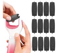 12 Pièces Rouleaux de Remplacement pour Scholl Velvet Smooth, Extra Rugueux Rouleau Pied pour Râpe-Pieds Électrique, Lot de Recharges Efficaces pour Ponceuse Pieds Dures, Pédicure Soin des Callosités
