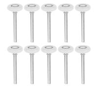 12 Pièces Roulette Guide Porte Robuste, Rails Industriels | Nylon, ABS et Métal, Roulements Étanches, Installation Facile, pour Guides de Portail et Portes de Placard