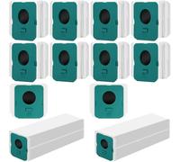 12 Pièces Sac à Poussière Compatible avec Samsung Bespoke VCA-ADB95, Sacs de Rechange pour Aspirateur Compatible avec Samsung Bespoke Jet Pro Extra/Complete Extra Aspirateur à main Clean Station