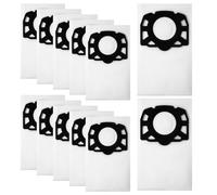 12 Pièces Sacs Aspirateur, Pour Kärcher WD4 WD5 WD6 WD5 P WD6 P MV4 MV5 MV6, Pour Karcher KFI 487, Pour Kärcher 2.863-006.0, Kit de remplacement de Sac Aspirateur Karcher