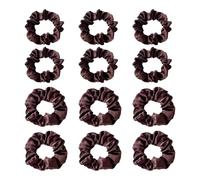 12 Pièces Satin Hair Sings, Rings De Cheveux Simples, Anneaux De Cheveux Élastiques Doux, Accessoires De Cheveux En Queue De Cheval, Accessoires De Coiffure.