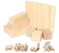 12 Pièces Sculpture De Bois Naturel, Tilleul - Blocs En Bois Pour Enfants Et Débutants, Résistant à L'usure