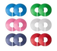 12 Pièces Séparateurs de Penderie, Séparateurs de Taille, Separateur Penderie Bebe, Diviseurs de Cintres Ronds, Trier pour Taille des vêtements, la Couleur
